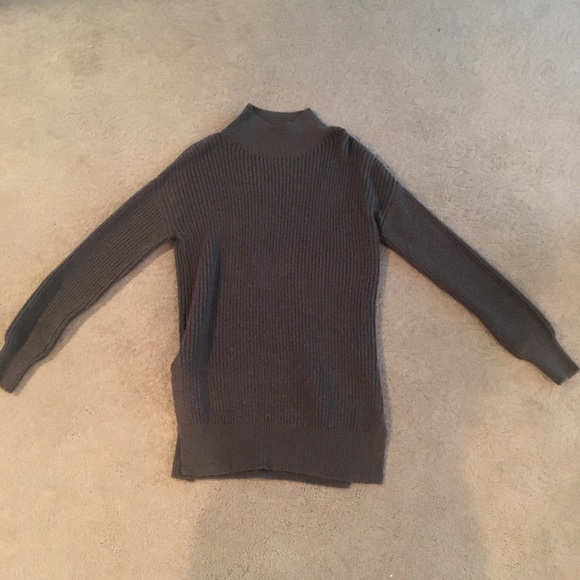 Long olive grey sweater from Nordstrom - Picture 3 of 6